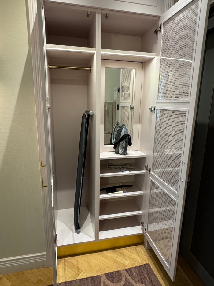Hotel St George closet by door Hotel St George closet by door
