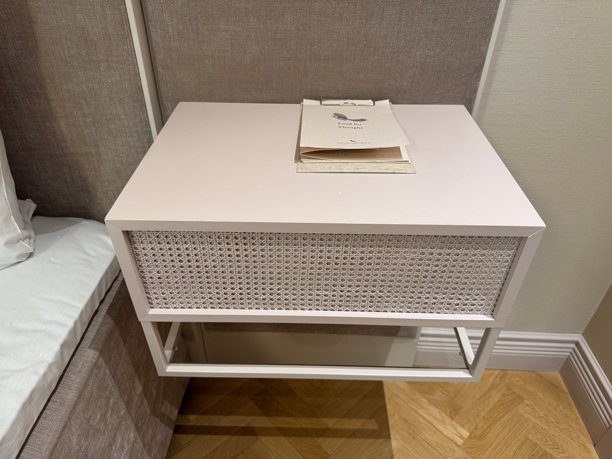 Hotel St George nightstand on left
