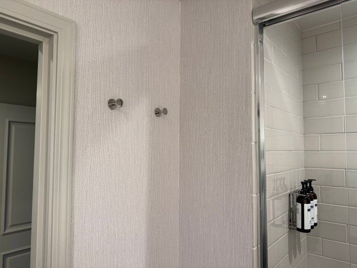 Hyatt Regency Sonoma Wine Country Sonoma Suite bathroom towel hooks