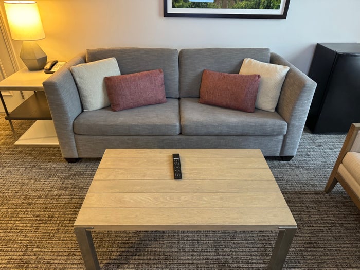 Hyatt Regency Sonoma Wine Country Sonoma Suite living room sofa