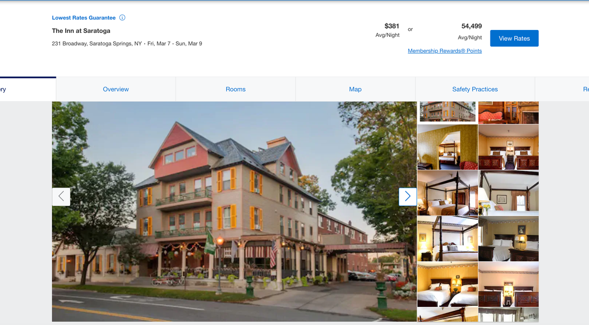 Inn at Saratoga preview page
