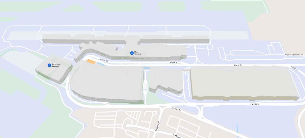 Kahului Airport Map