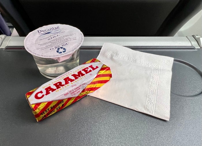 Loganair in flight snack