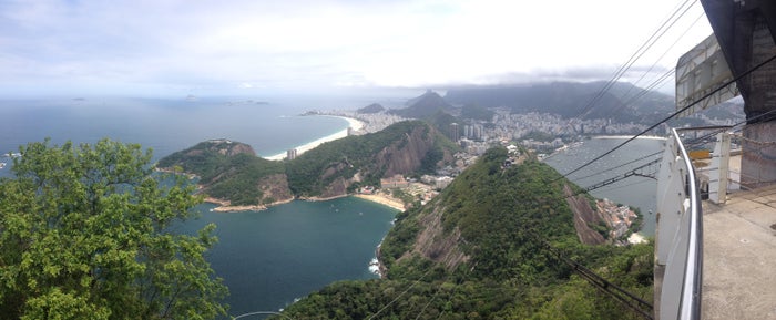 Looking down from Sugarloaf at Rio de Janeiro