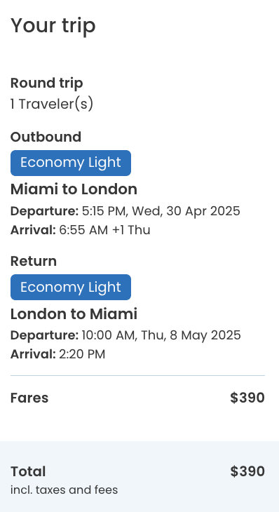 Miami to London with Norse in April Miami to London with Norse in April