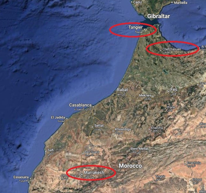 Morocco Map Google