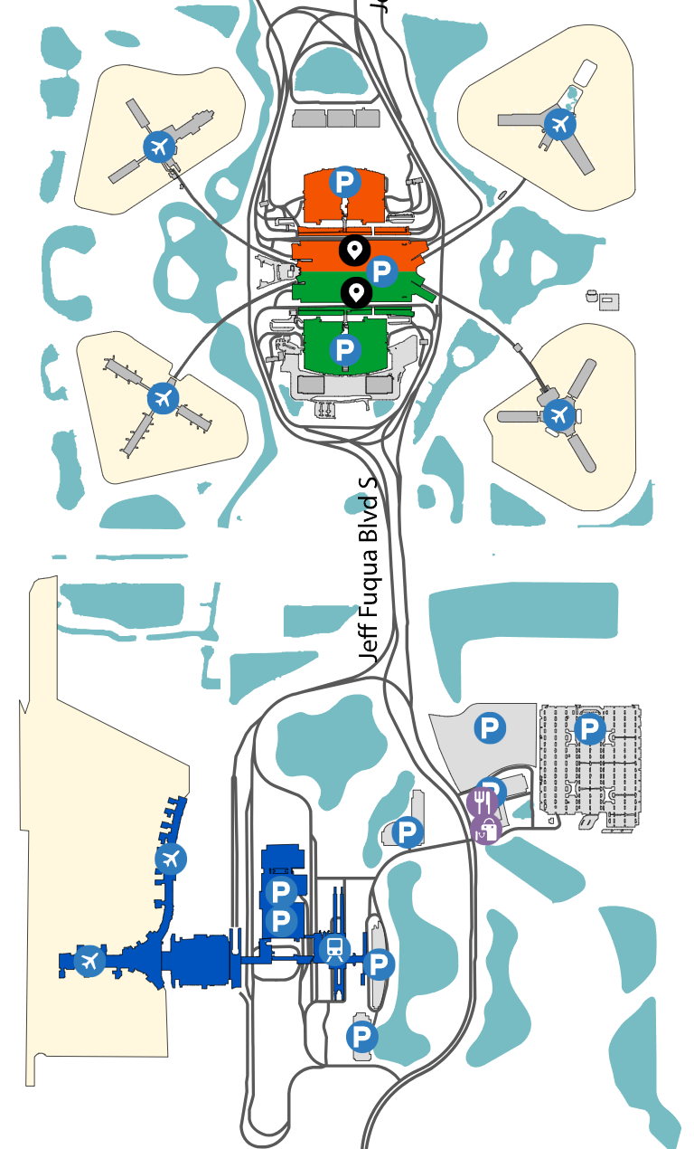 Orlando International Airport map 