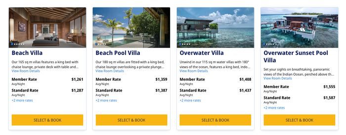 Park Hyatt Maldives Cash Cost