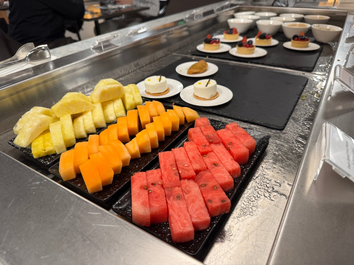 Platinum Gold Lounge North DOH fruits desserts