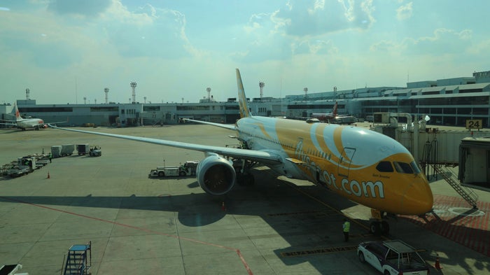 Scoot plane at Bangkok DMK airport