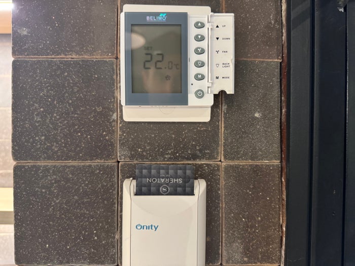 Sheraton Sao Paulo WTC Hotel bedroom thermostat