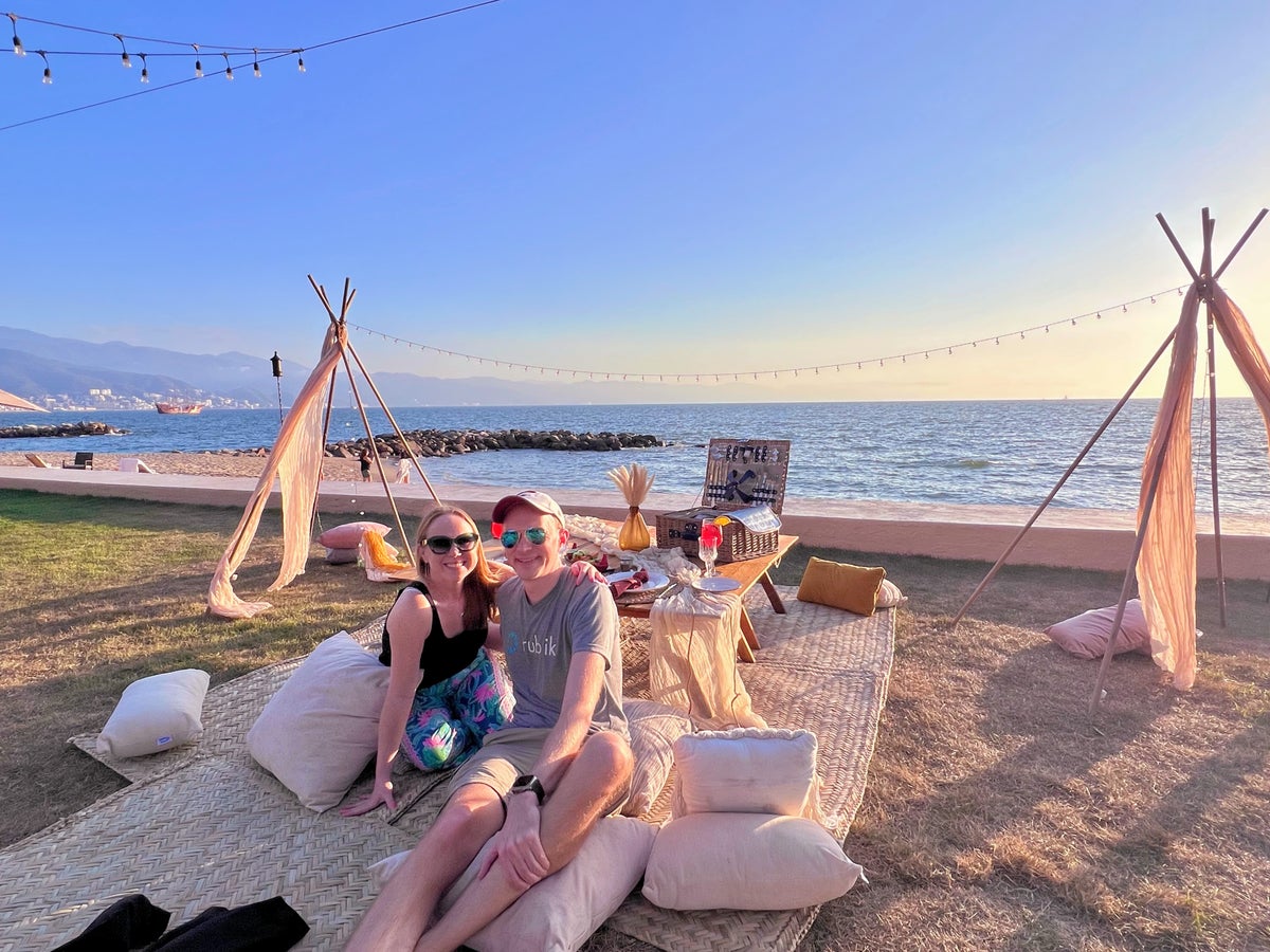Sunset picnic at Westin Puerto Vallarta