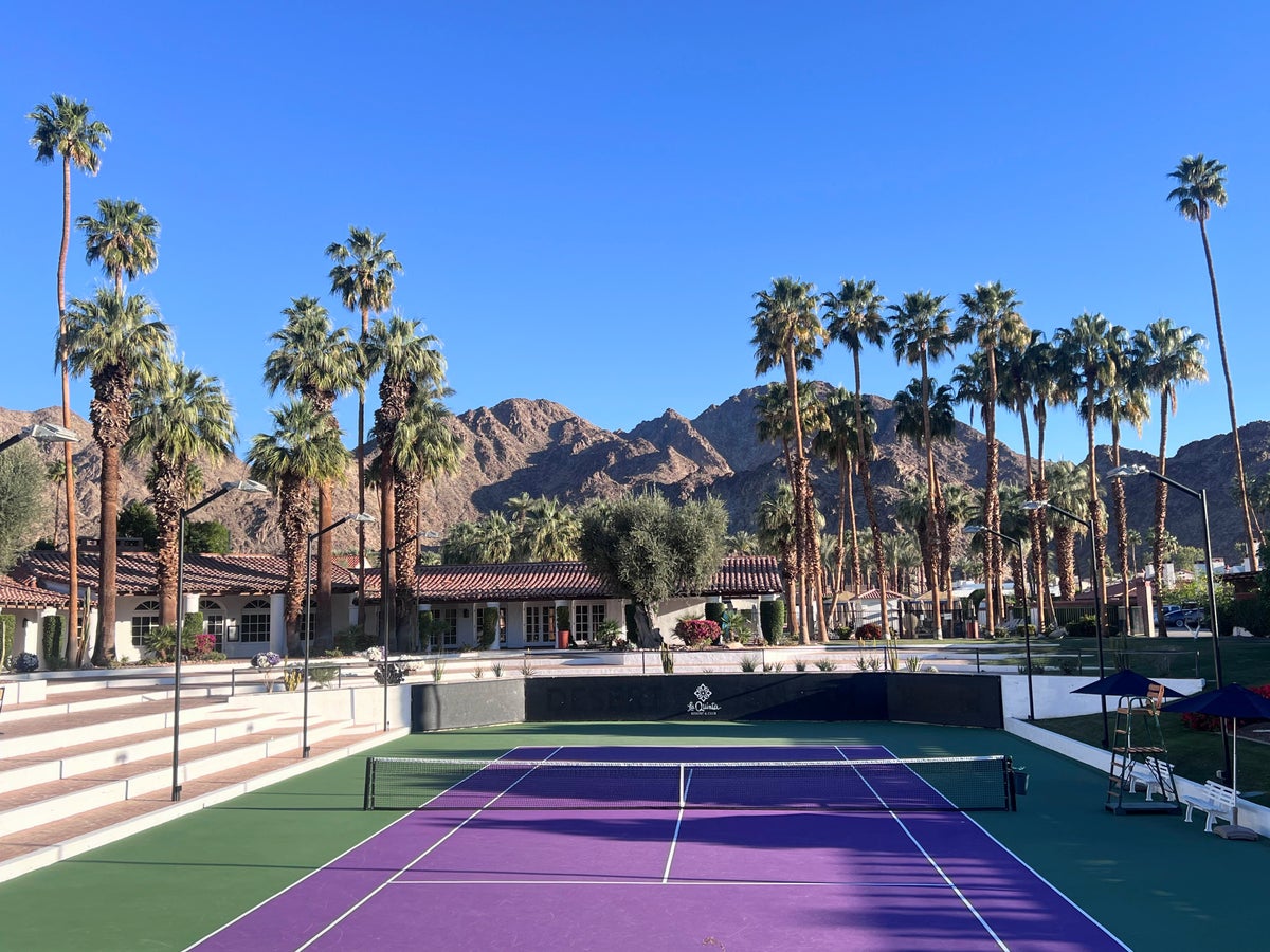 Tennis court at La Quinta Resort and Club