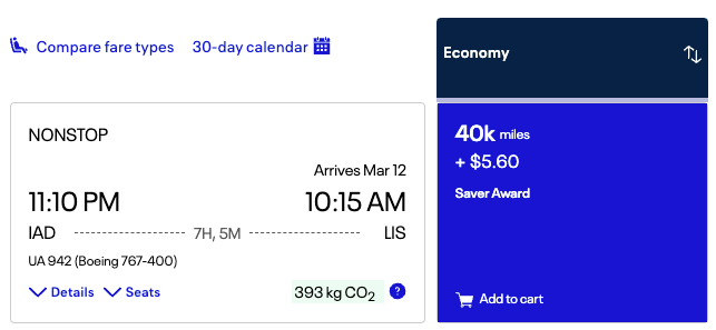 UA Lisbon Price UA Lisbon Price