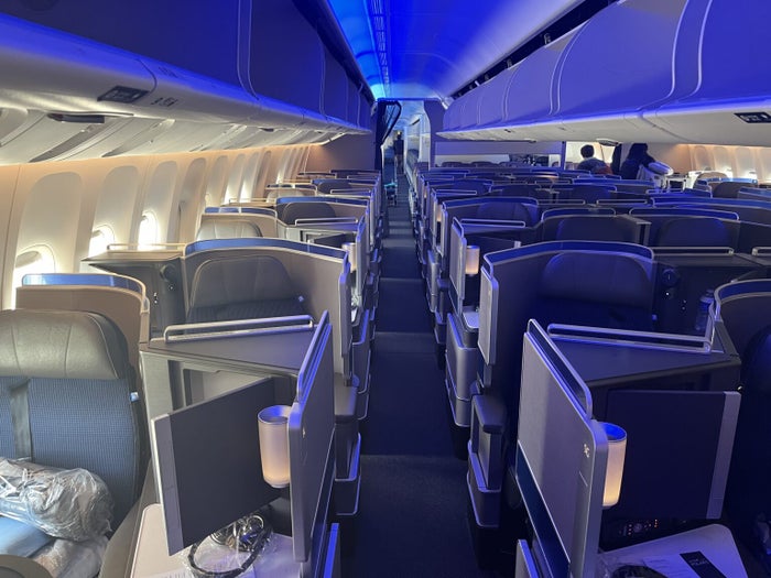 United Polaris seat 767 United Polaris B777 300ER business class cabin