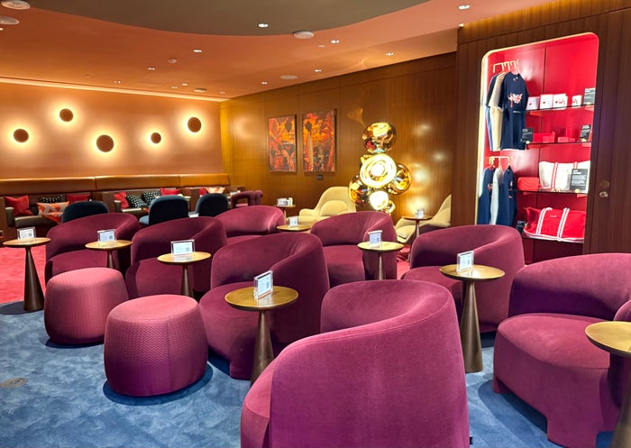 Virgin Atlantic Clubhouse LAX cinema seating