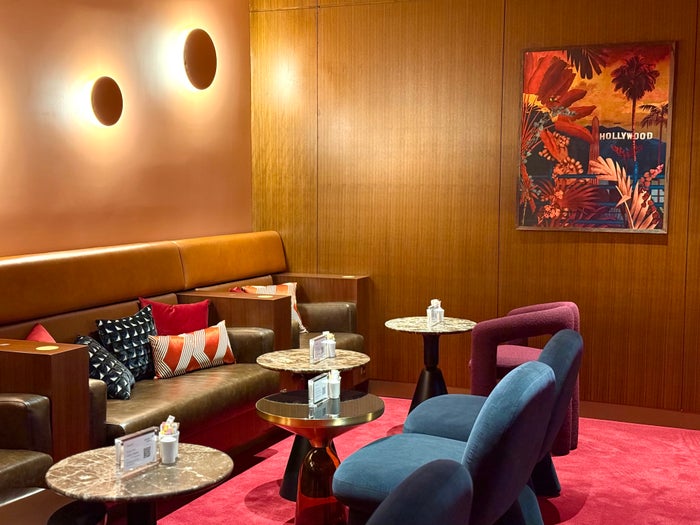 Virgin Atlantic Clubhouse LAX comfy seating