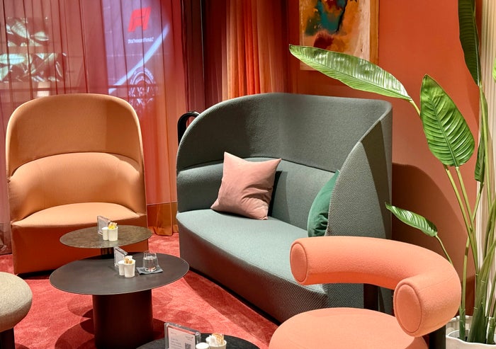 Virgin Atlantic Clubhouse LAX cosy seating
