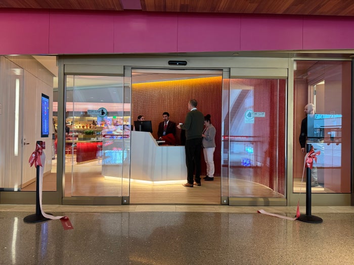Virgin Atlantic Clubhouse LAX entry Virgin Atlantic Clubhouse LAX entry