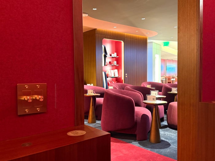 Virgin Atlantic Clubhouse LAX inside the Royal Box