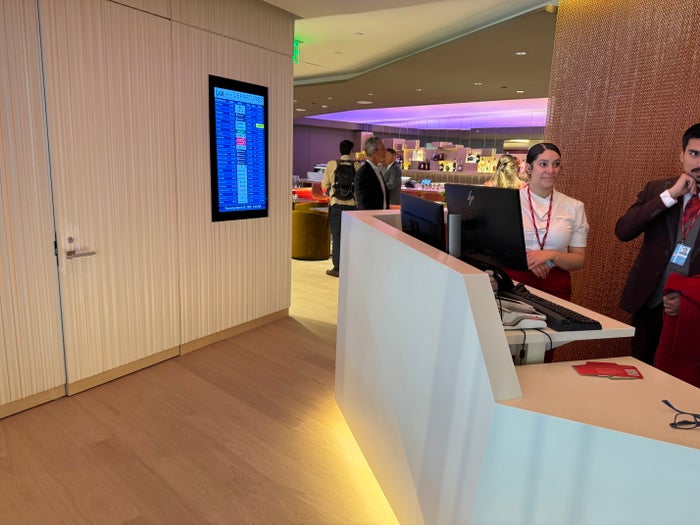 Virgin Atlantic Clubhouse LAX reception Virgin Atlantic Clubhouse LAX reception