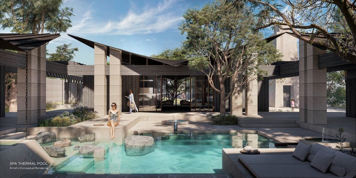 Waldorf Astoria Texas Hill Country Spa Thermal Pool Artists Conceptual Rendering