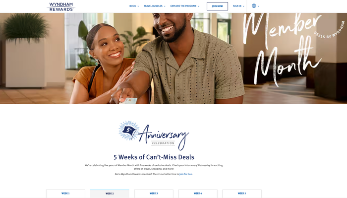 Wyndham Week 2 Promo Wyndham Week 2 Promo