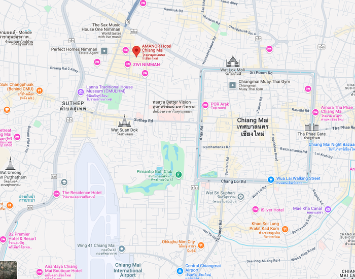 AMANOR Chiang Mai location AMANOR Chiang Mai location