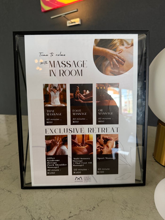 AMANOR Hotel Chiang Mai massage service AMANOR Hotel Chiang Mai massage service