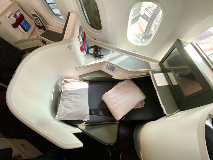 Aeromexico 787-9 business class Aeromexico B7879 Business Class Seat Reclined