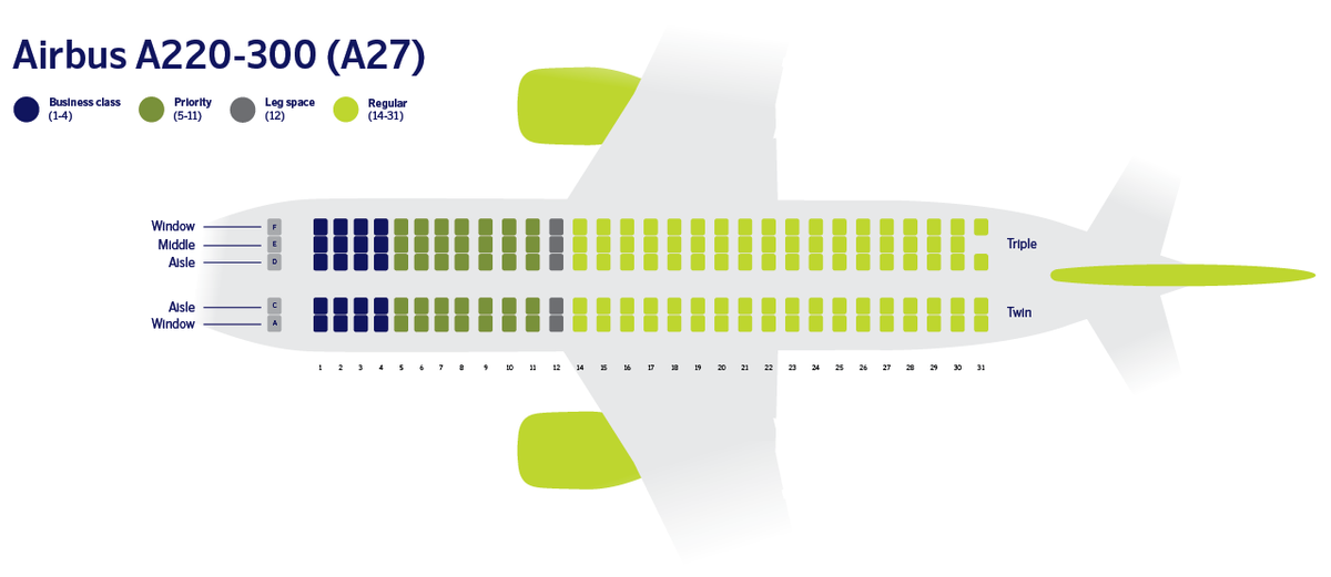 AirBaltic seat map