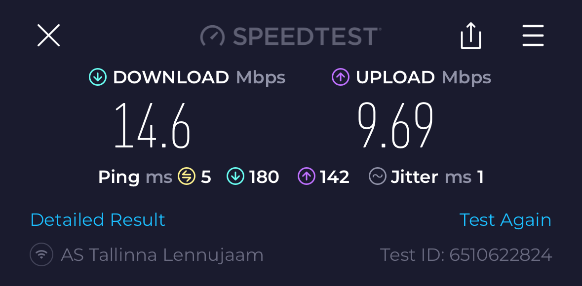 Airport Lounge by LHV TLL Speedtest