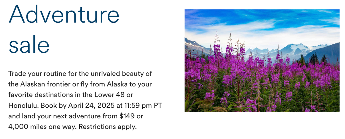 Alaska Adventure Sale