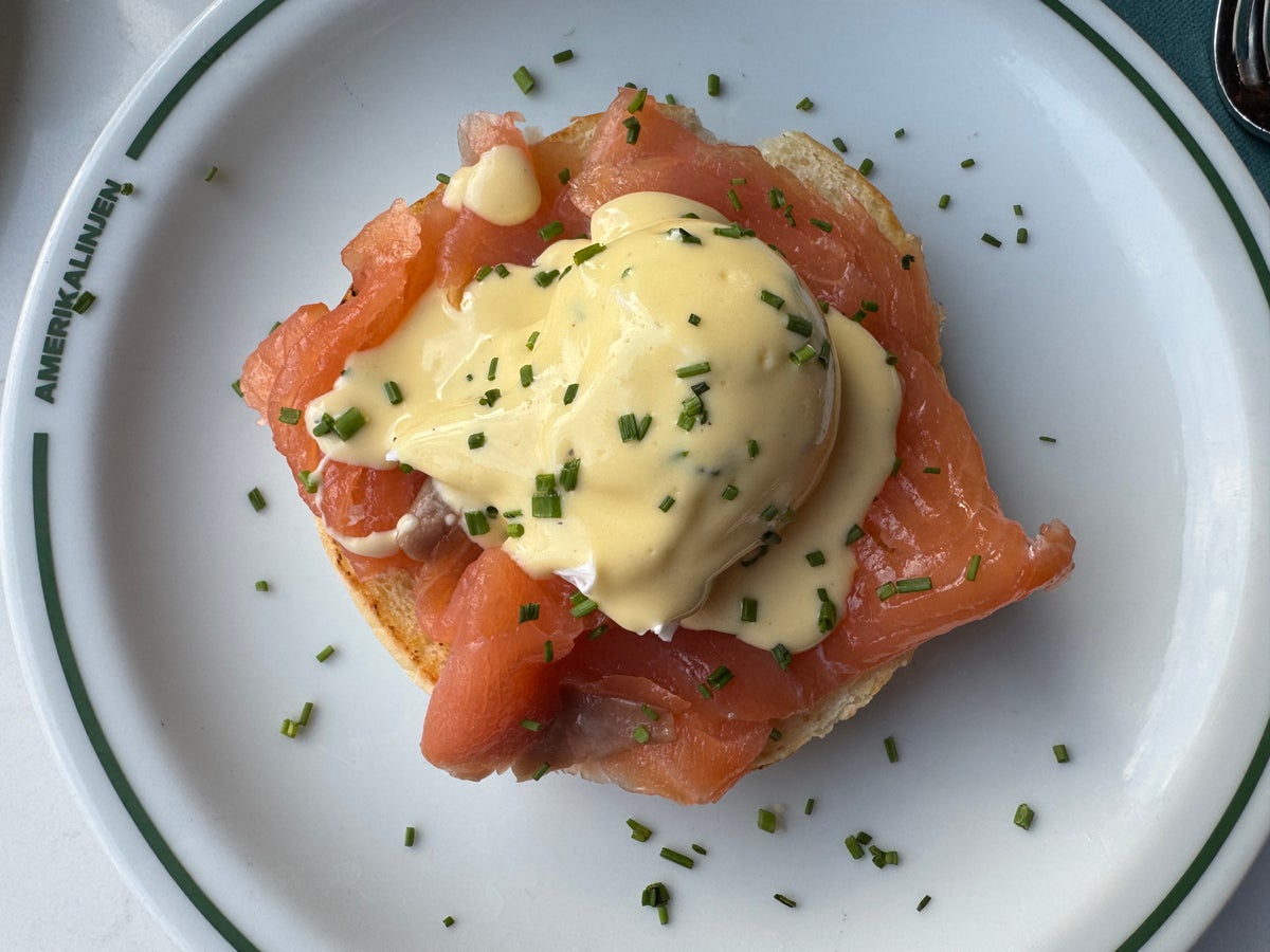 Amerikalinjen Atlas breakfast egg Benedict