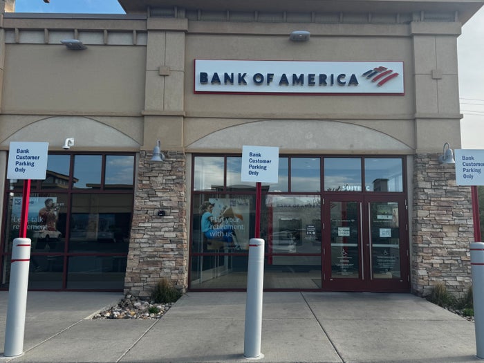 Bank of America branch entrance Salt Lake City Bank of America branch entrance Salt Lake City