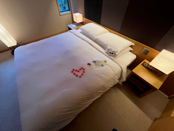Bed at the Hyatt Regency Kyoto Bed at the Hyatt Regency Kyoto