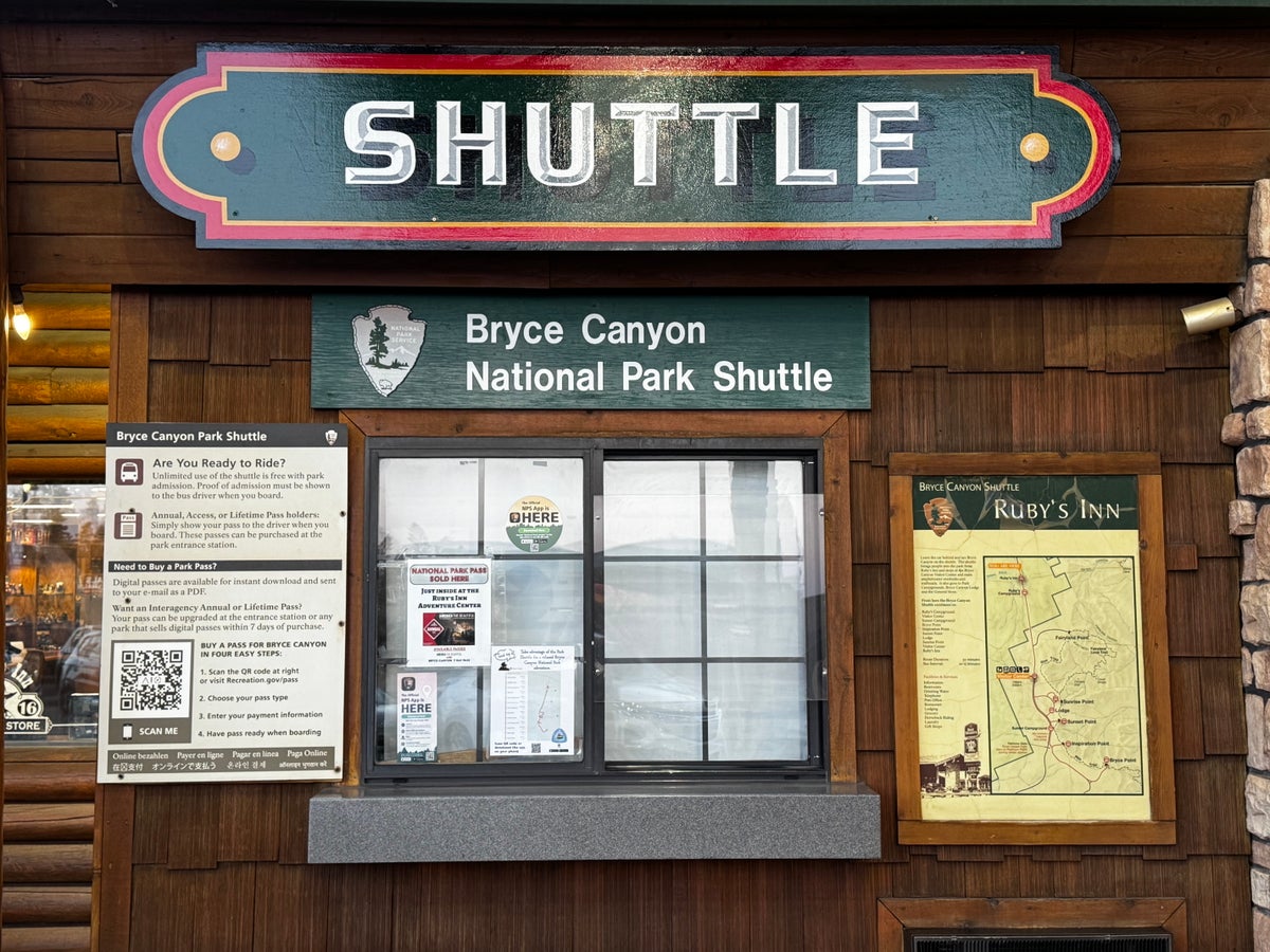 Best Western Plus Rubys Inn Bryce Canyon National Park shuttle info