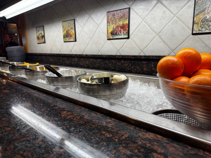 Best Western Plus Rubys Inn Cowboys Buffet fruits