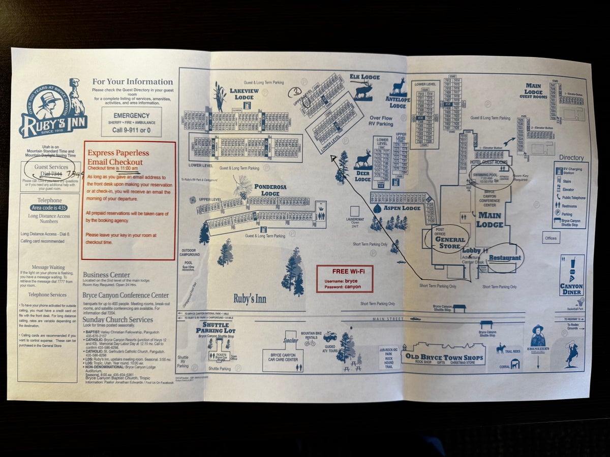 Best Western Plus Rubys Inn property map