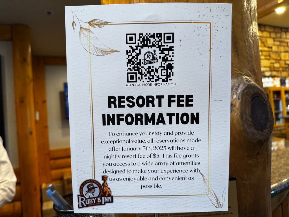 Best Western Plus Rubys Inn resort fee