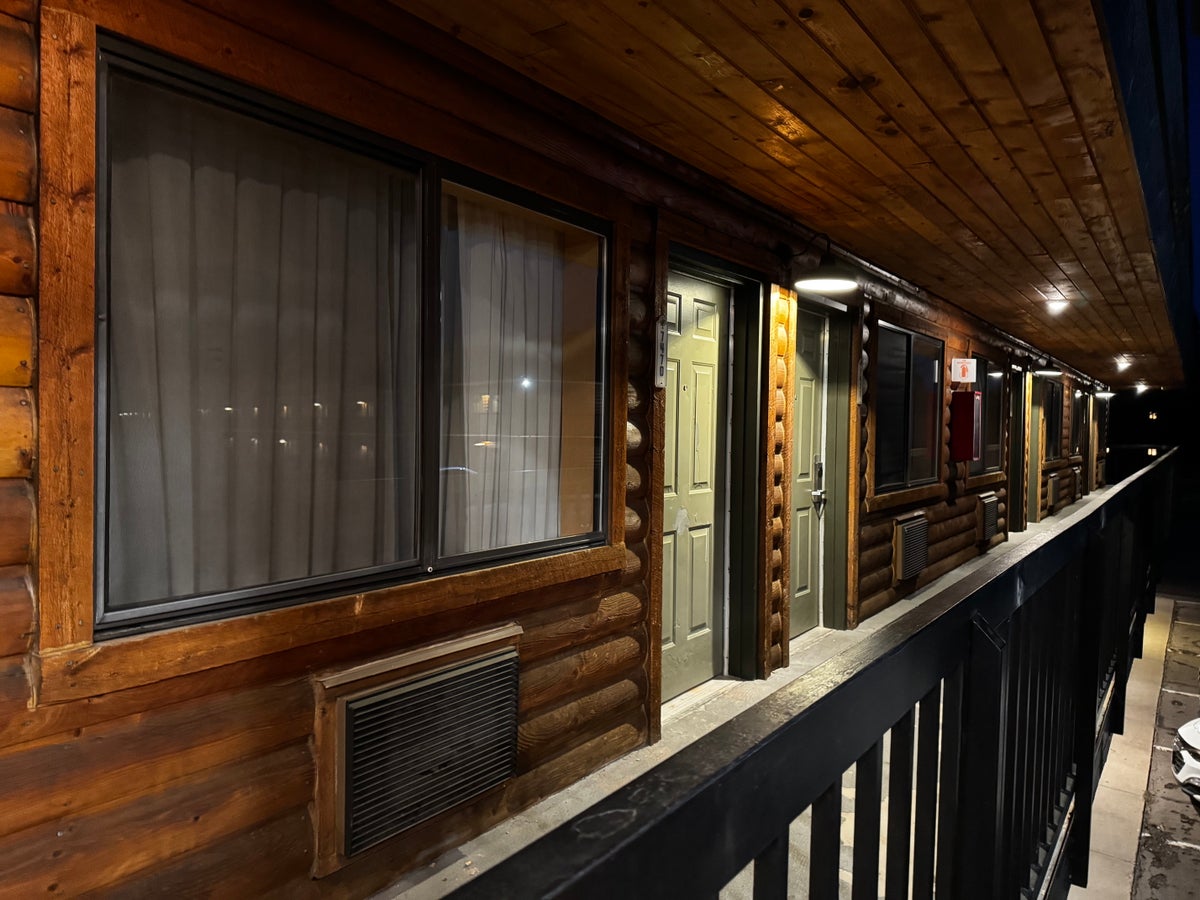 Best Western Plus Rubys Inn room doors at night