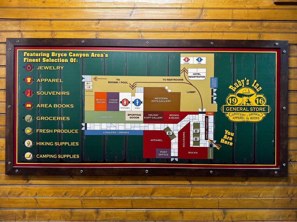 Best Western Plus Rubys Inn store map