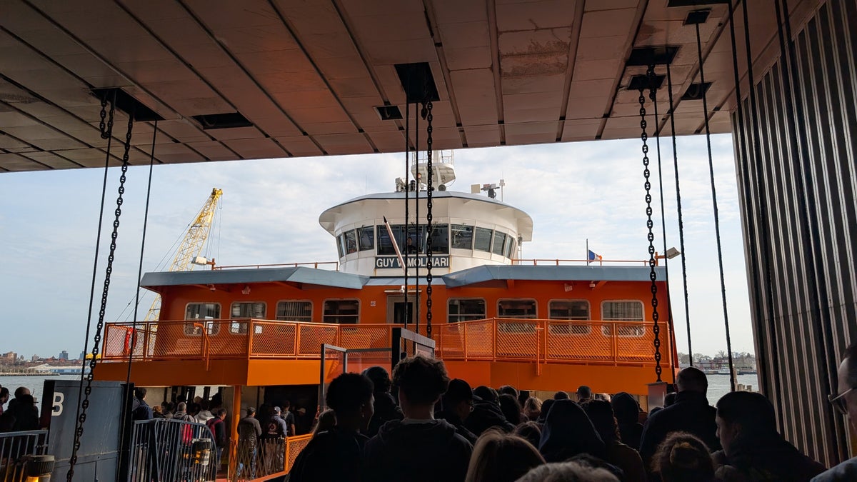 Boarding Staten Island Ferry