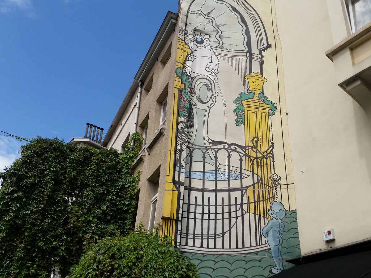 Brussels Cubitus Mural by cartoonist Dupa
