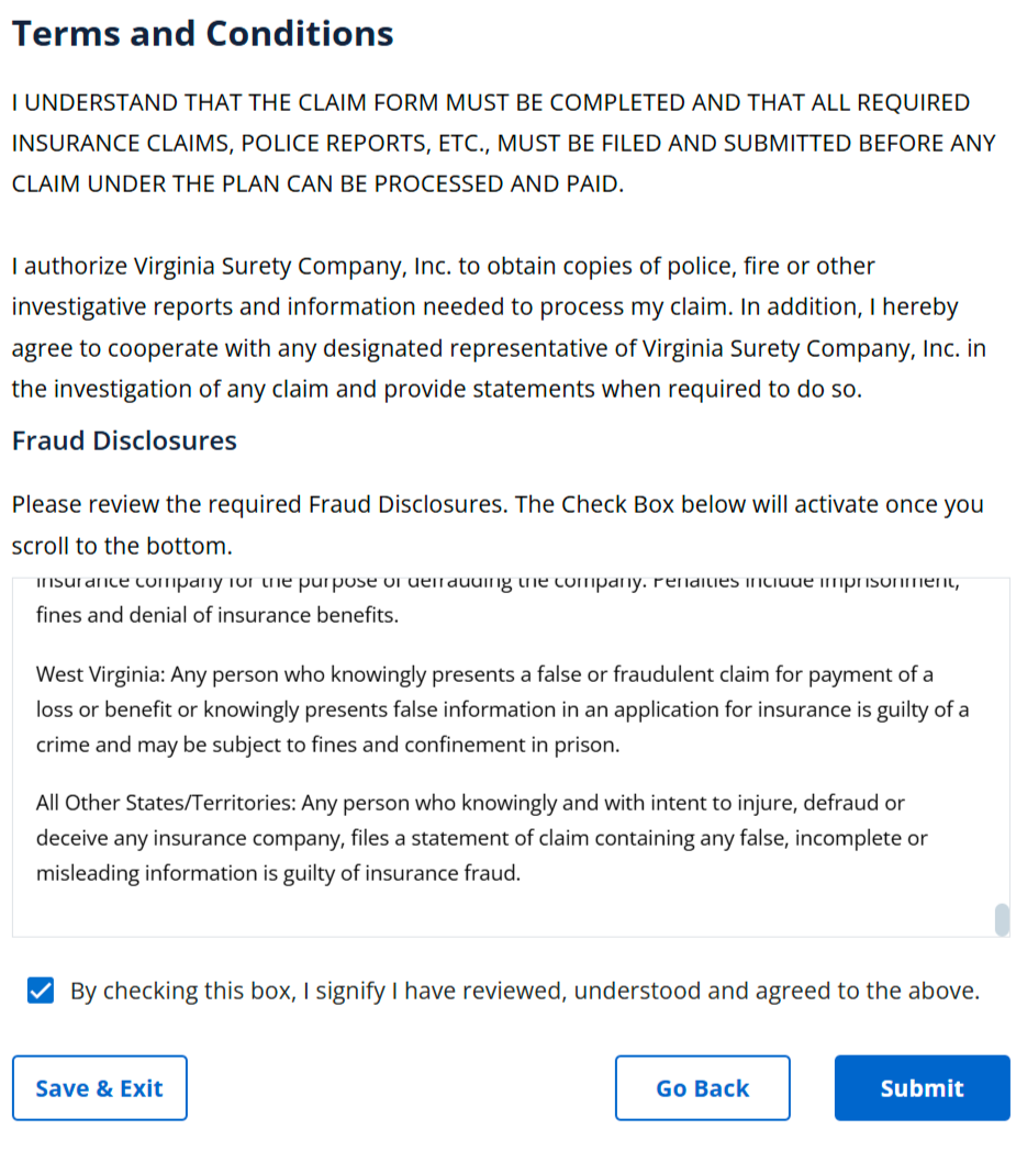 Chase claims dashboard baggage delay terms and conditions submit