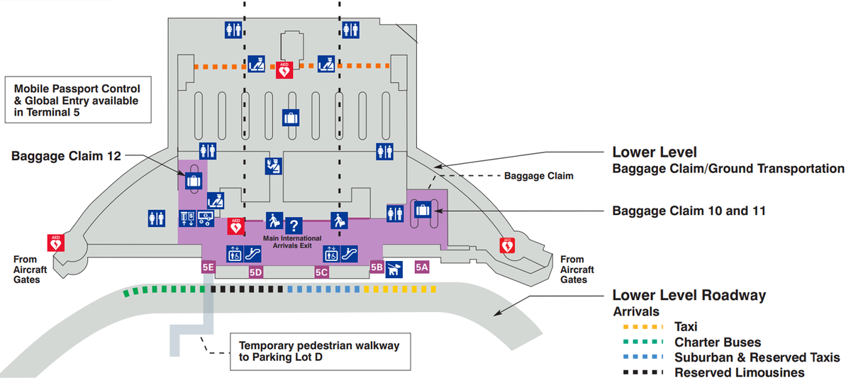 Chicago O Hare International Airport Terminal 5 Arrivals