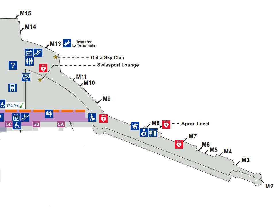 Chicago O Hare Terminal 5 Gates M2 M15