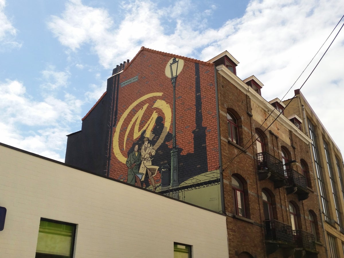 Comic Strip Mural Blake Mortimer