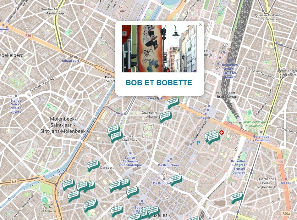 The Comic Strip Trail A Unique - Comic Strip Trail Map 