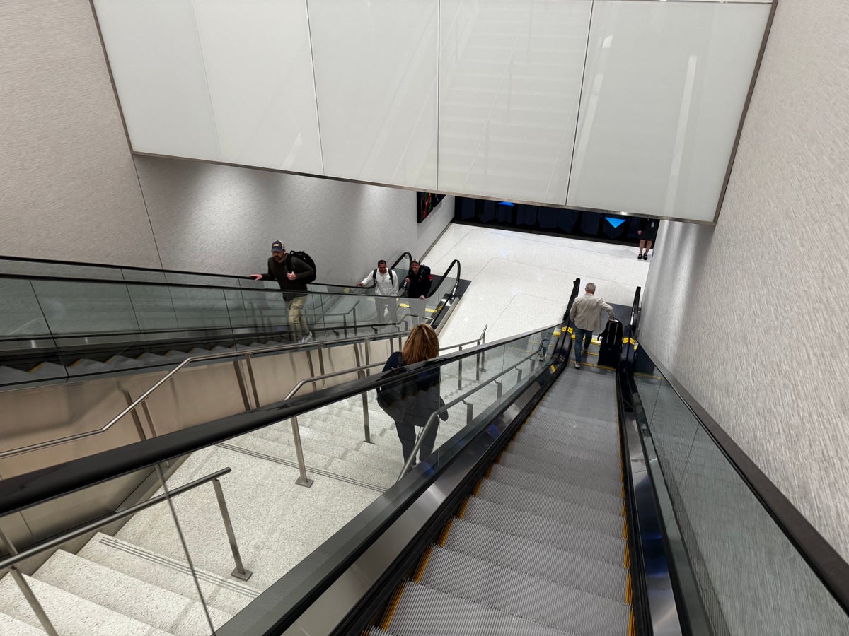 Delta Sky Club SLC Concourse A escalators